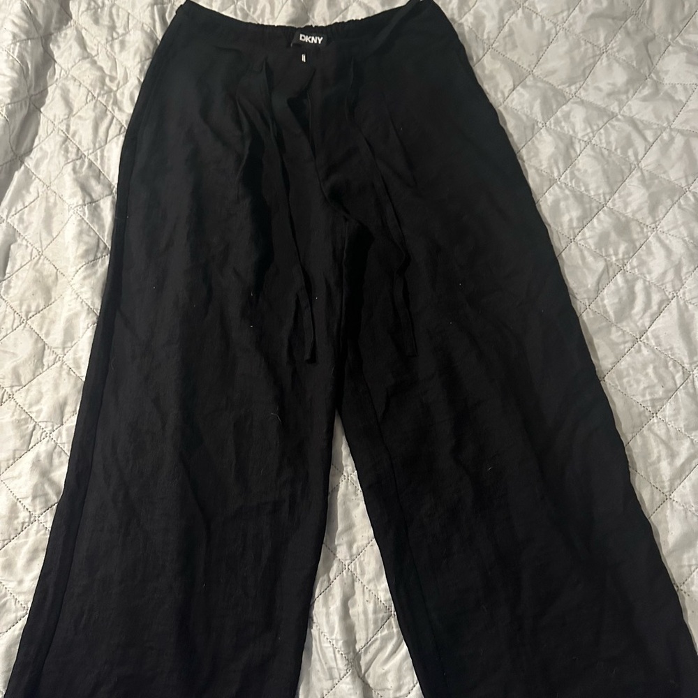 DKNY Black Chinos High Waist Lightweight
